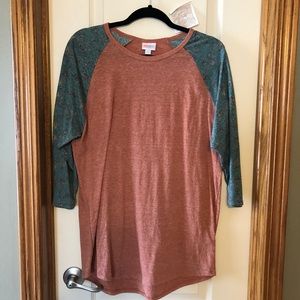 Lularoe, Randy baseball style top 2XL.